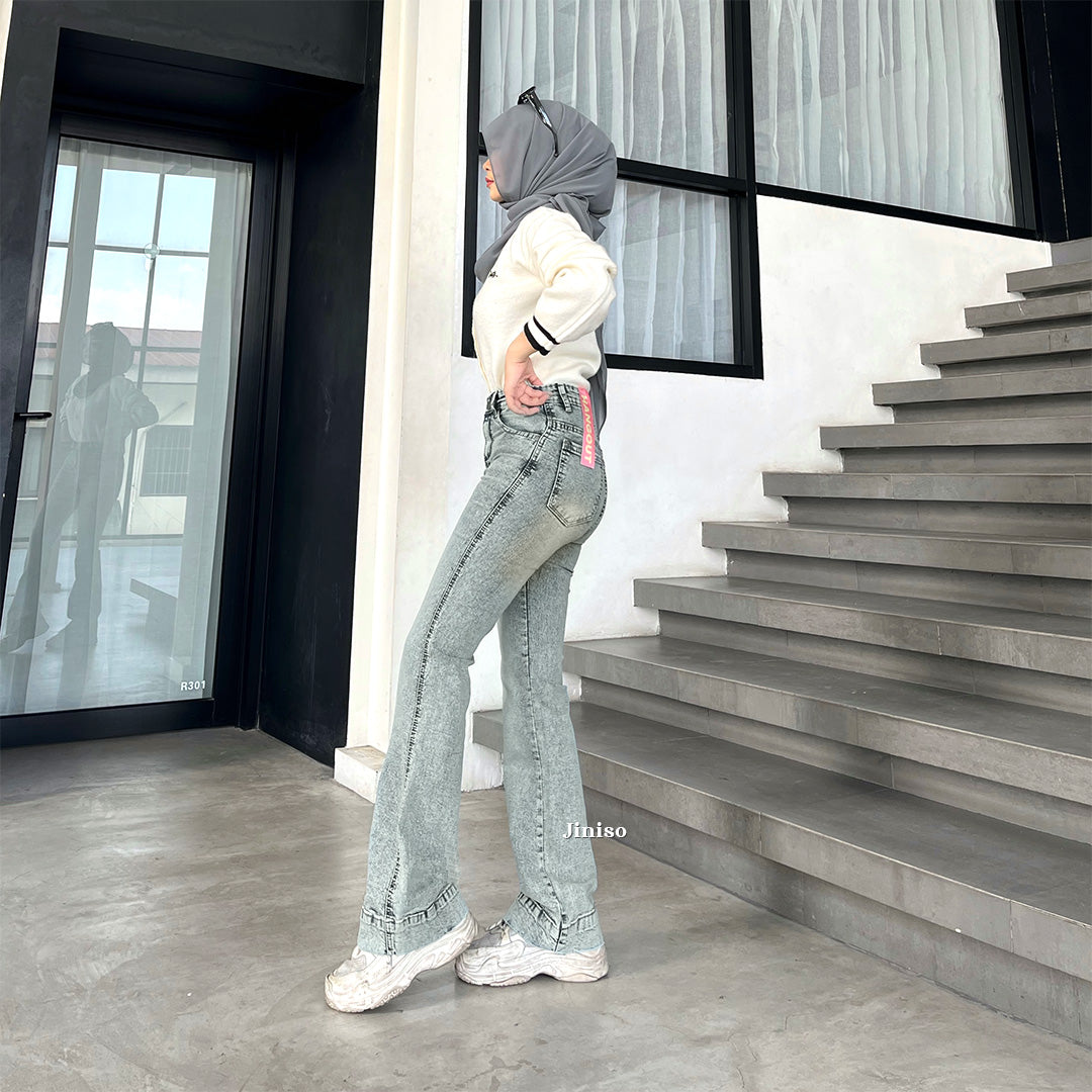 JINISO - Highwaist Stretch Cutbray Flare Jeans 730 HANGOUT