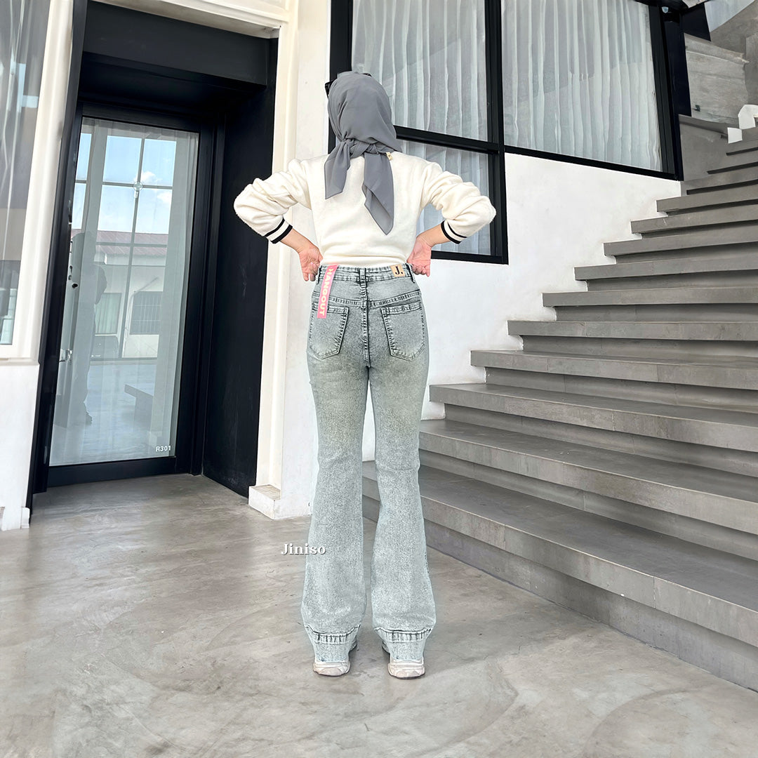JINISO - Highwaist Stretch Cutbray Flare Jeans 730 HANGOUT