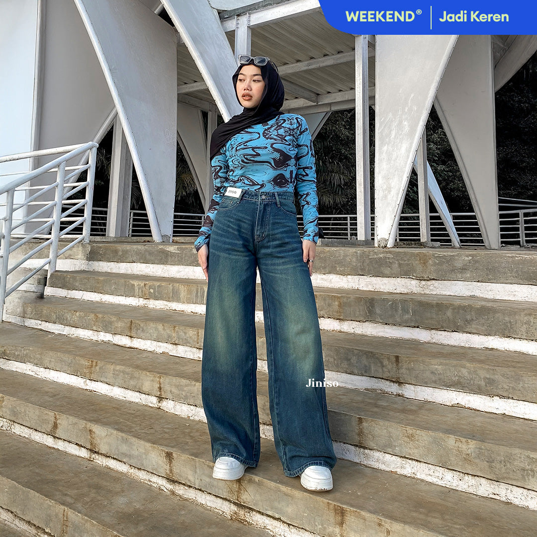 JINISO - Highwaist Oversize Baggy Loose Jeans 758 WEEKEND