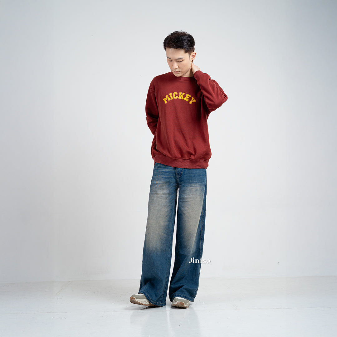 JINISO - Oversize Baggy Loose Jeans Pria 684