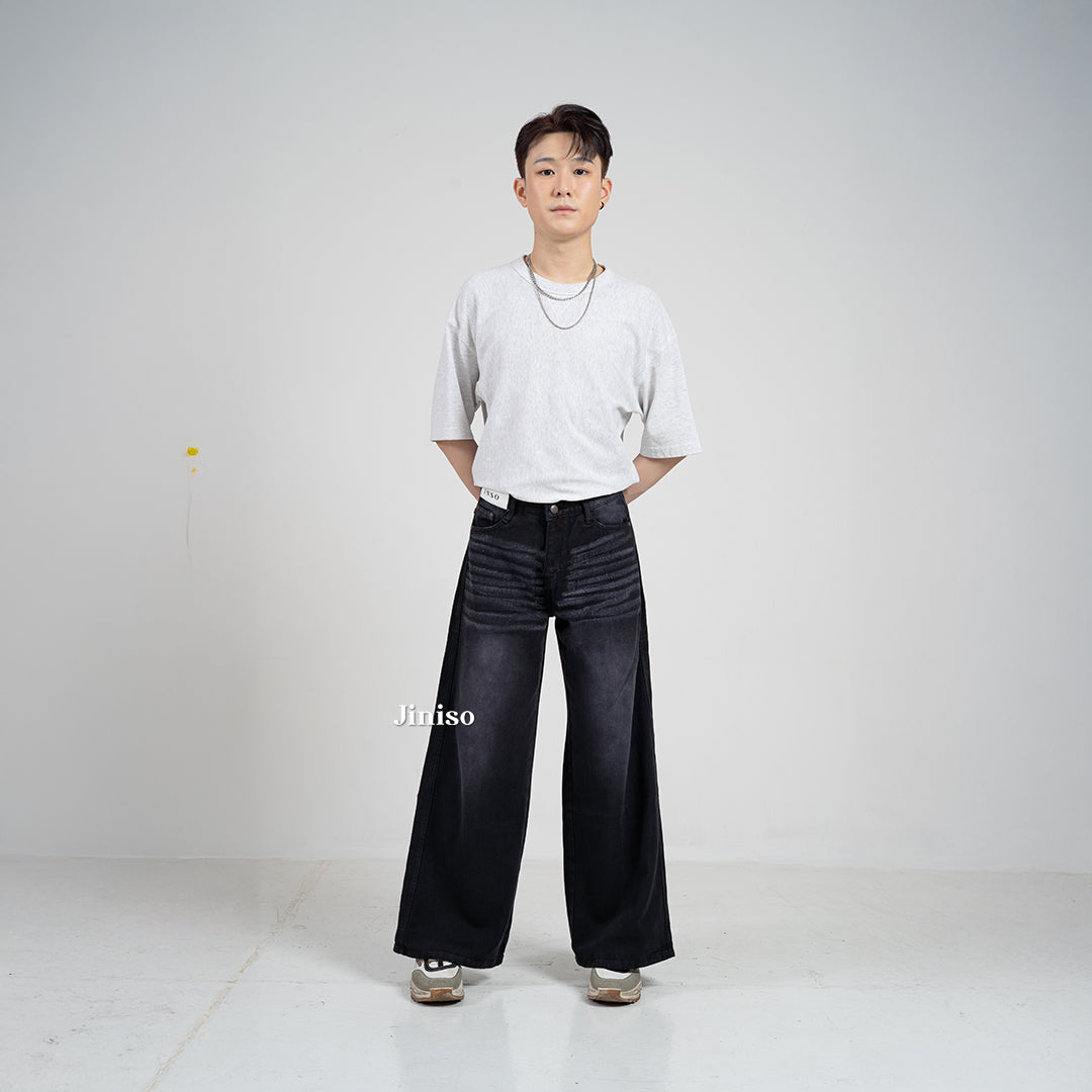 JINISO Oversize Baggy Loose Jeans Pria 781