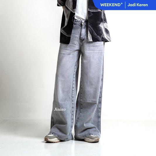 JINISO Oversize Baggy Loose Jeans Pria 688
