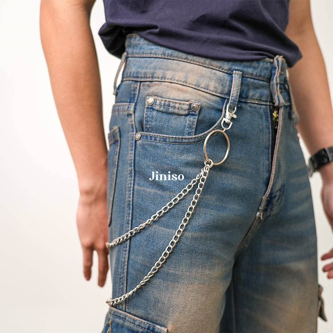 JINISO - Rantai Celana Jeans Chain Ring Belt Pria