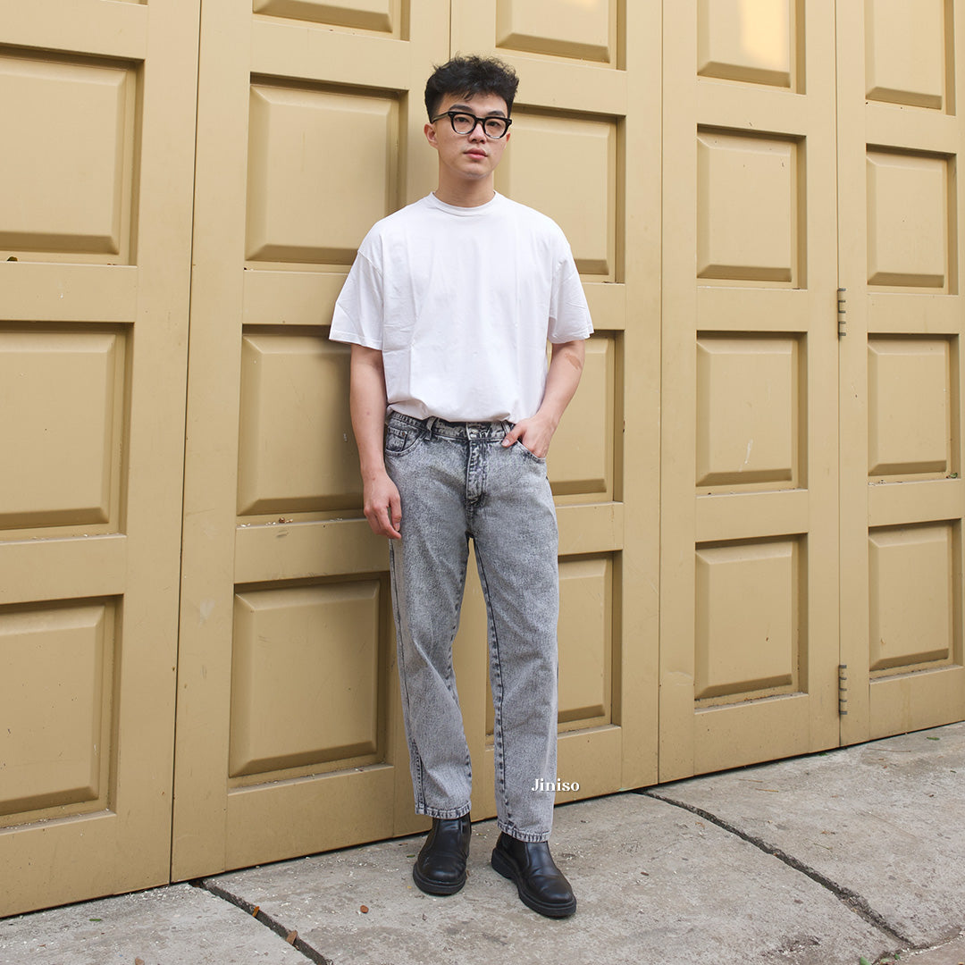 JINISO - Denim Waist Fit Jeans Pria 360