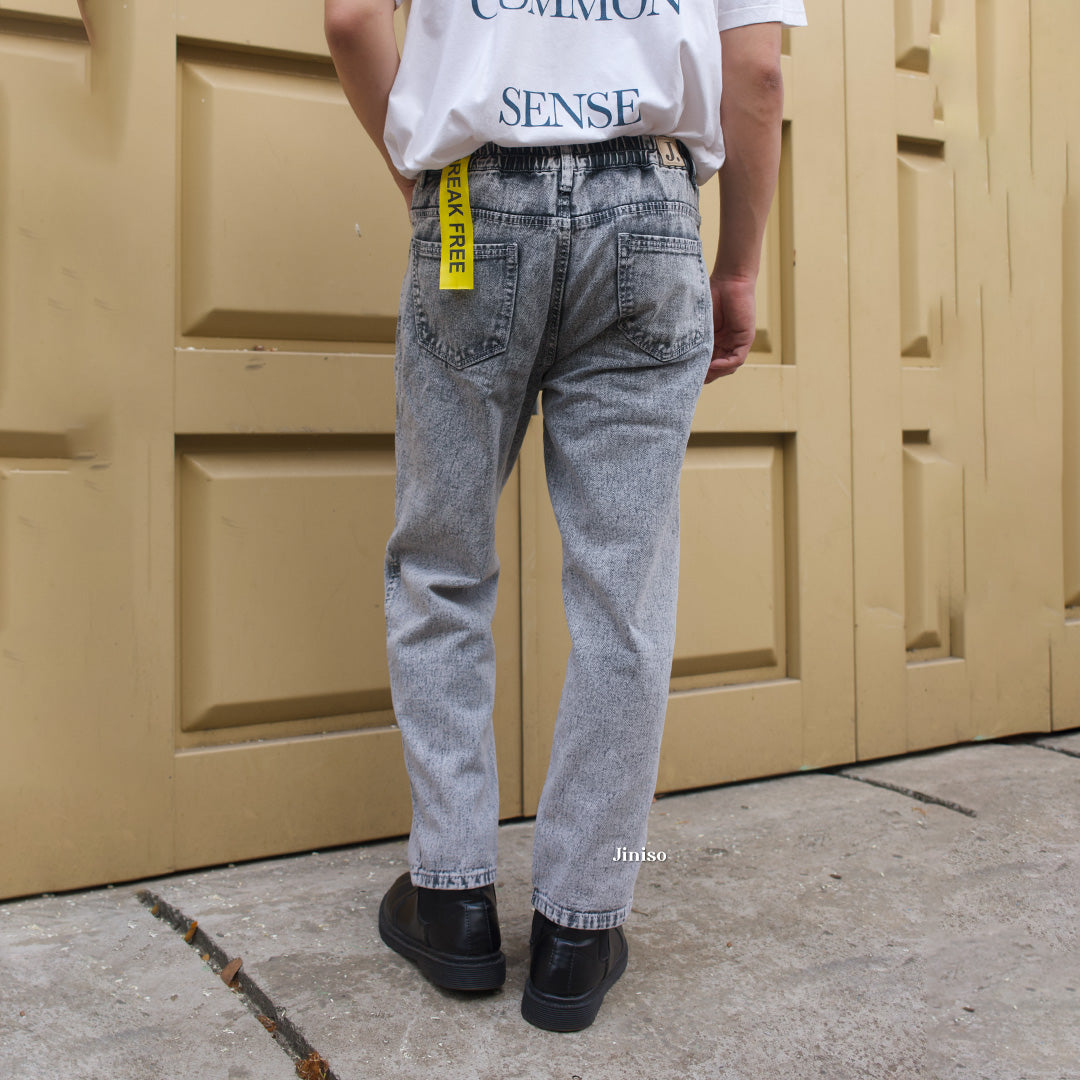 JINISO - Denim Waist Fit Jeans Pria 360