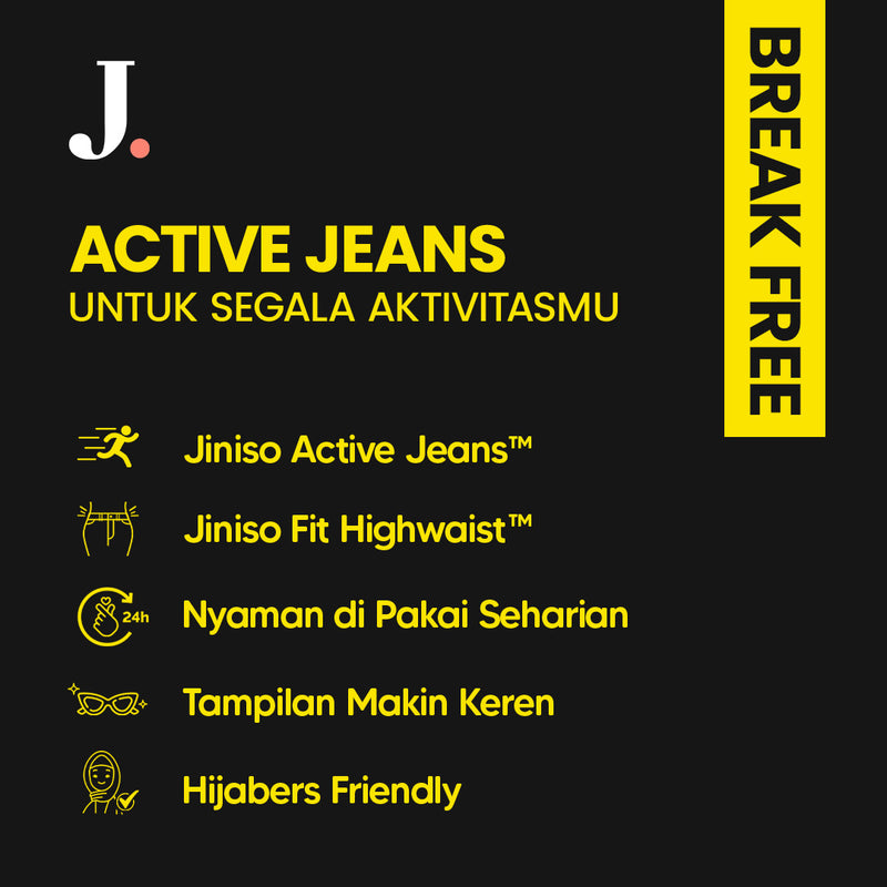 JINISO - Highwaist Mom Jeans 360 BREAK FREE