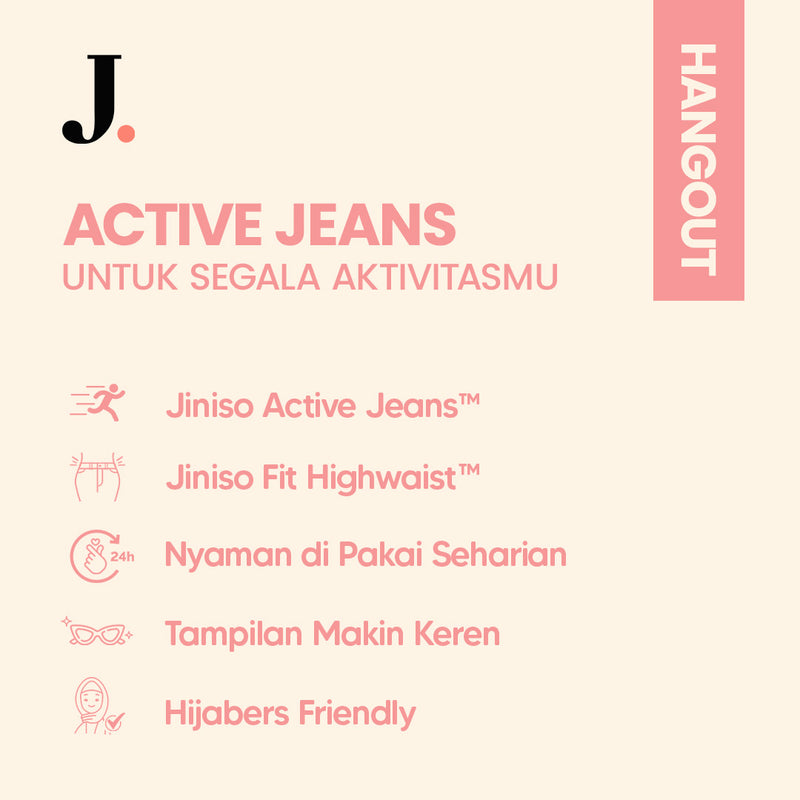 JINISO - Highwaist Stretch Cutbray Jeans 522 HANGOUT