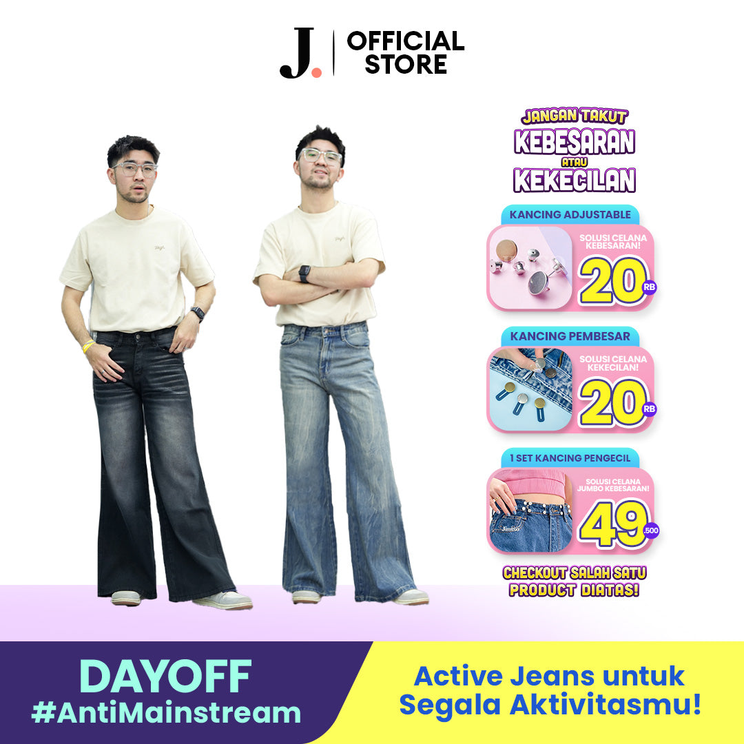 JINISO Bootcut Denim Jeans Pria 371