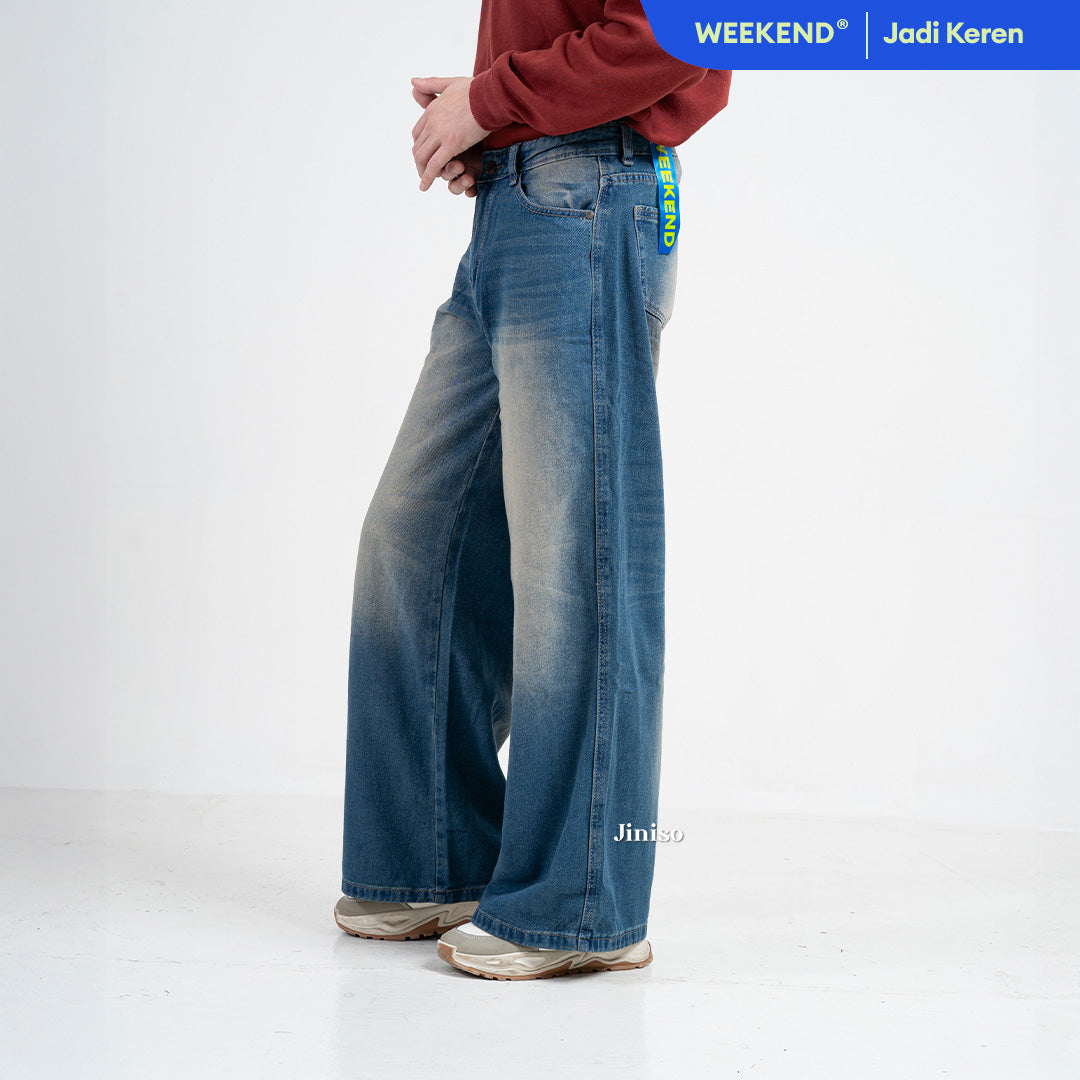 JINISO - Oversize Baggy Loose Jeans Pria 684