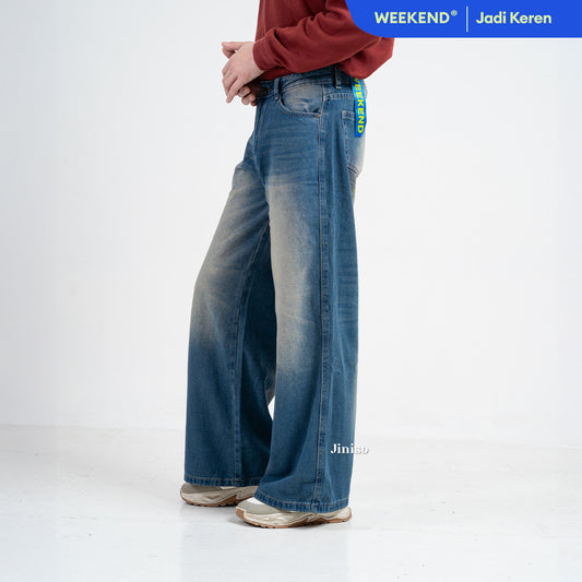 JINISO - Oversize Baggy Loose Jeans Pria 684