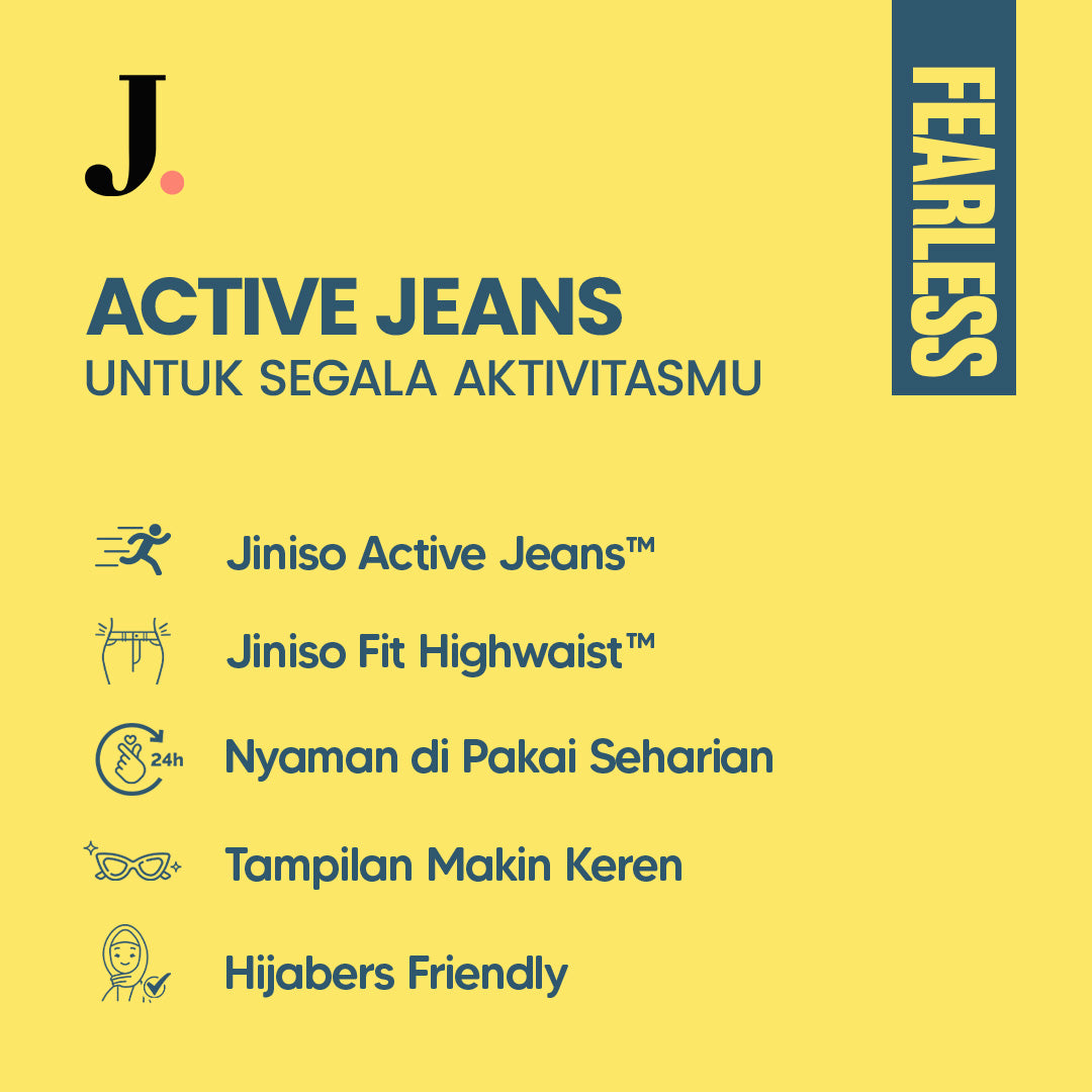 JINISO - Highwaist Cargo Loose Jeans 461 FEARLESS