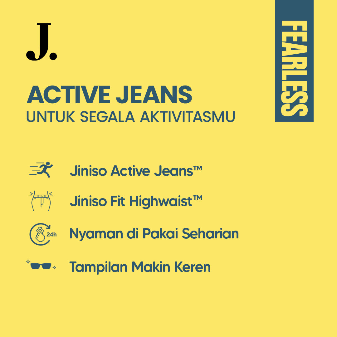 JINISO Loose Cargo Denim Jeans Pria 463