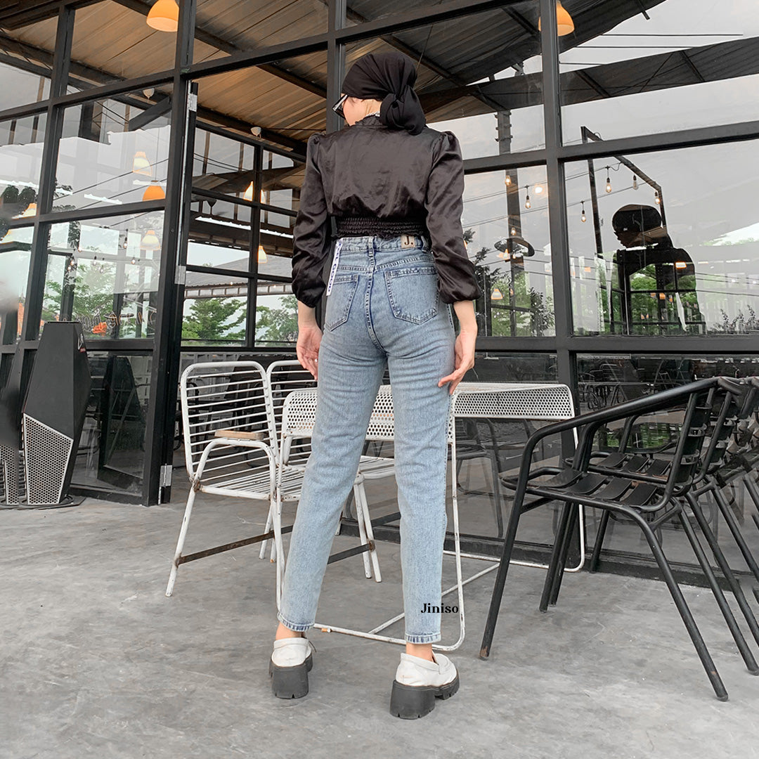 JINISO - Highwaist Boyfriend Jeans 029 FEEL GOOD