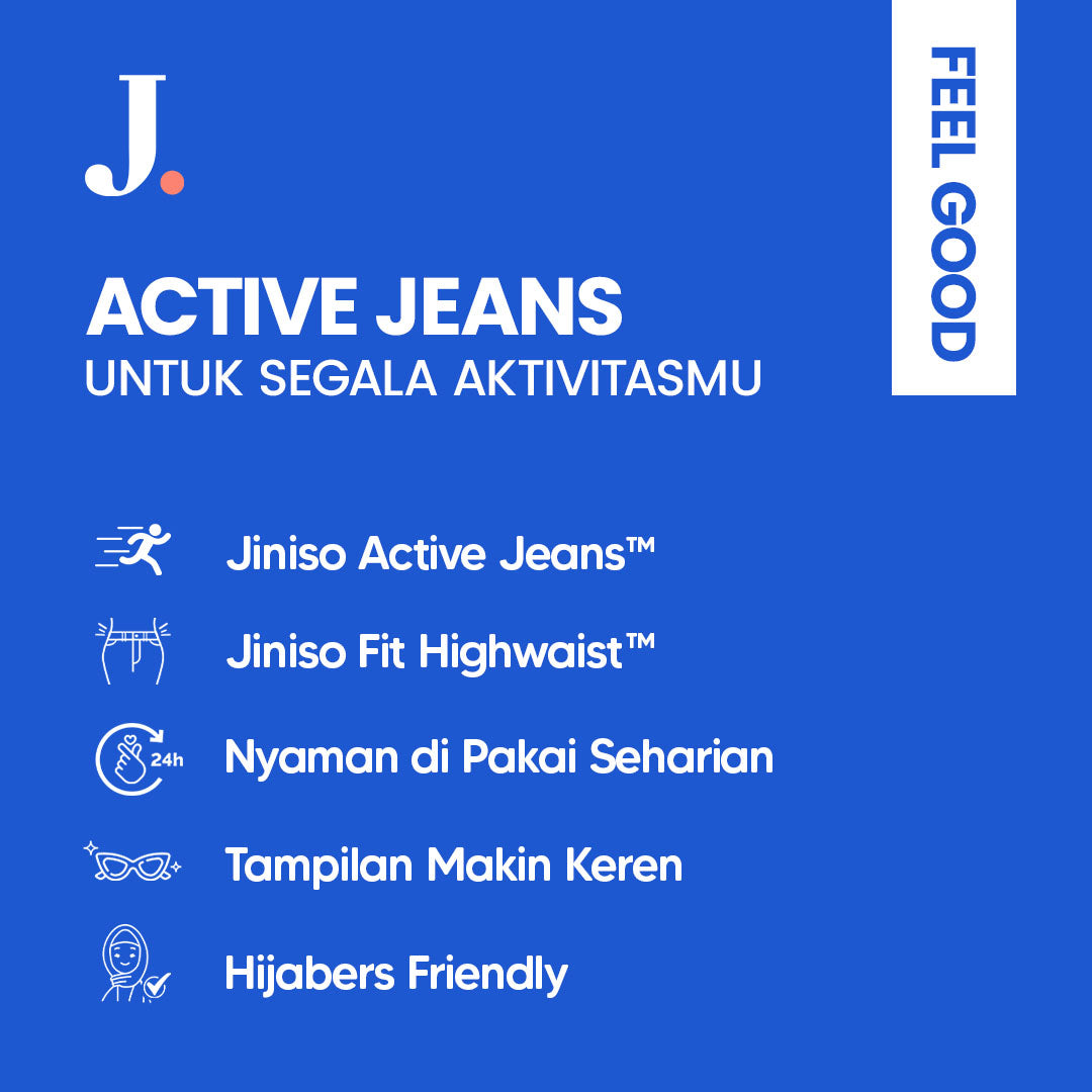 JINISO - Highwaist Boyfriend Jeans 029 FEEL GOOD