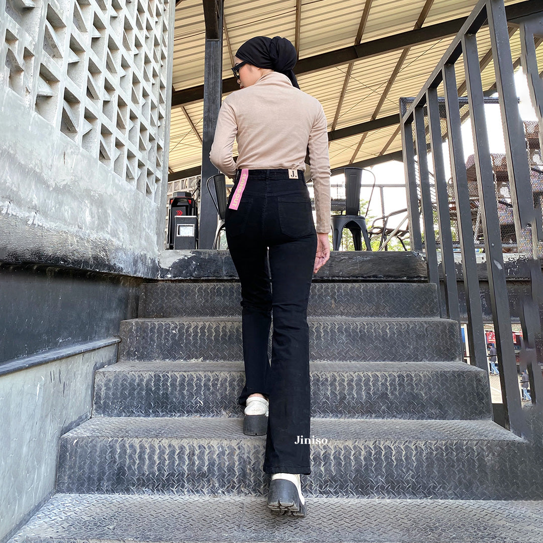 JINISO - Highwaist Stretch Cutbray Pocket Jeans 714 HANGOUT