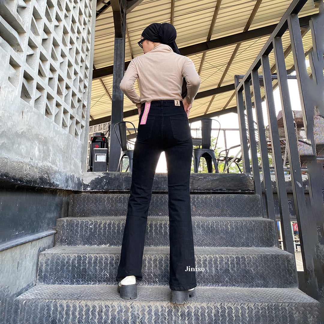 JINISO - Highwaist Stretch Cutbray Pocket Jeans 714 HANGOUT