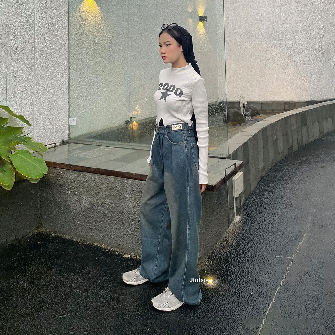JINISO - Highwaist Adjustable Super Baggy Jeans 880 HIBERNATION