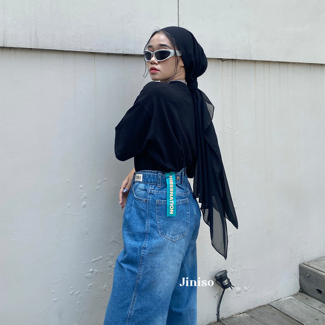 JINISO - Highwaist Adjustable Super Baggy Jeans 881 HIBERNATION