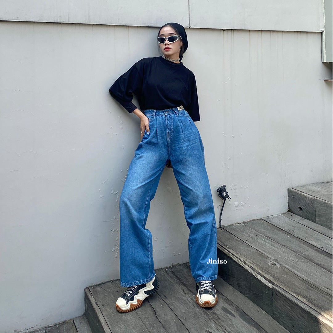 JINISO - Highwaist Adjustable Super Baggy Jeans 881 HIBERNATION