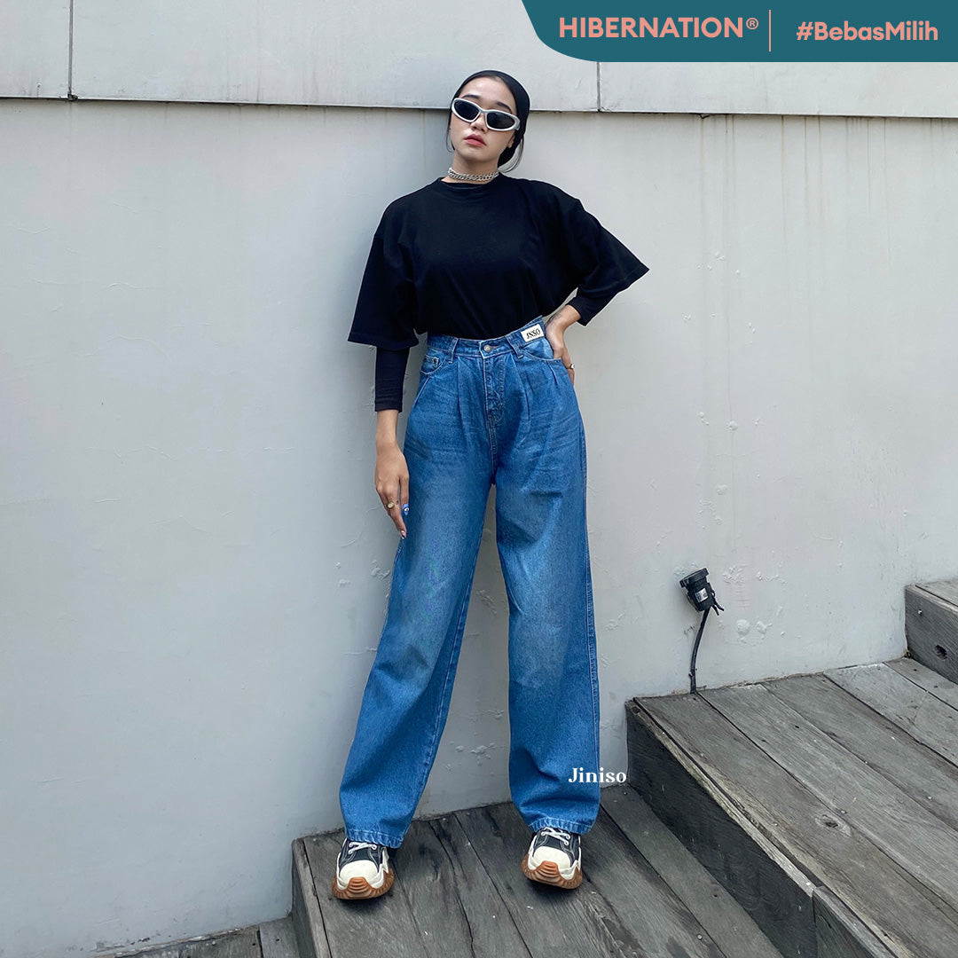 JINISO - Highwaist Adjustable Super Baggy Jeans 881 HIBERNATION