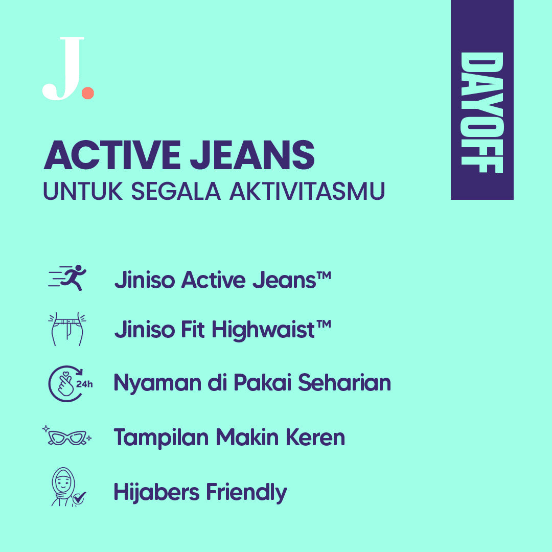 JINISO - Highwaist Flare Cutbray Jeans 371 DAYOFF