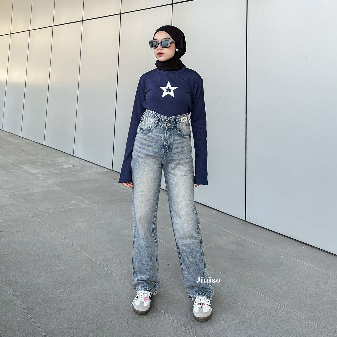 JINISO - Ultra Highwaist Loose Jeans 219 LEVEL UP