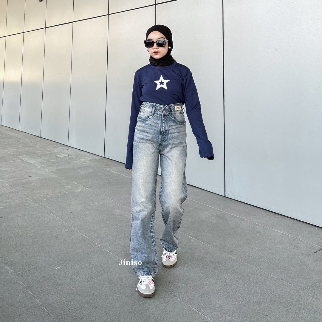 JINISO - Ultra Highwaist Loose Jeans 219 LEVEL UP