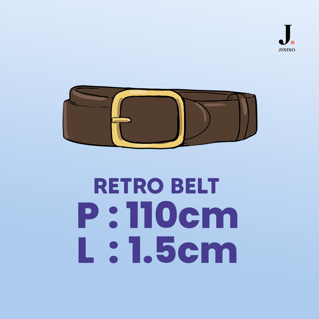 JINISO - Ikat Pinggang Retro Belt Jeans Unisex
