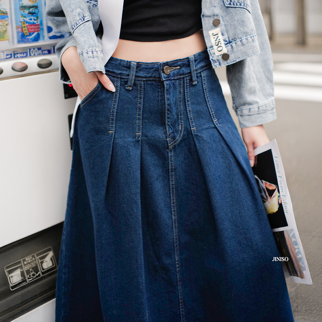 JINISO - Highwaist Rok Ashley Jeans Panjang 908 SEVENTY