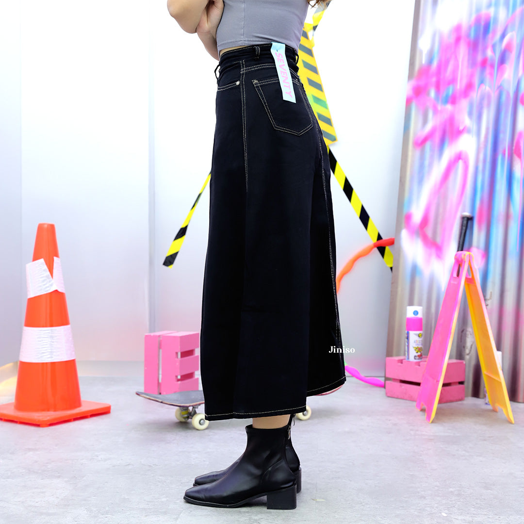 JINISO - Highwaist Rok Basic Jeans Panjang 975 SEVENTY