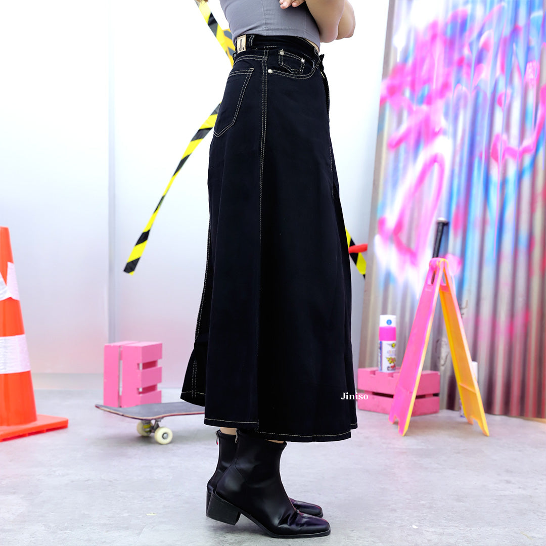 JINISO - Highwaist Rok Basic Jeans Panjang 975 SEVENTY