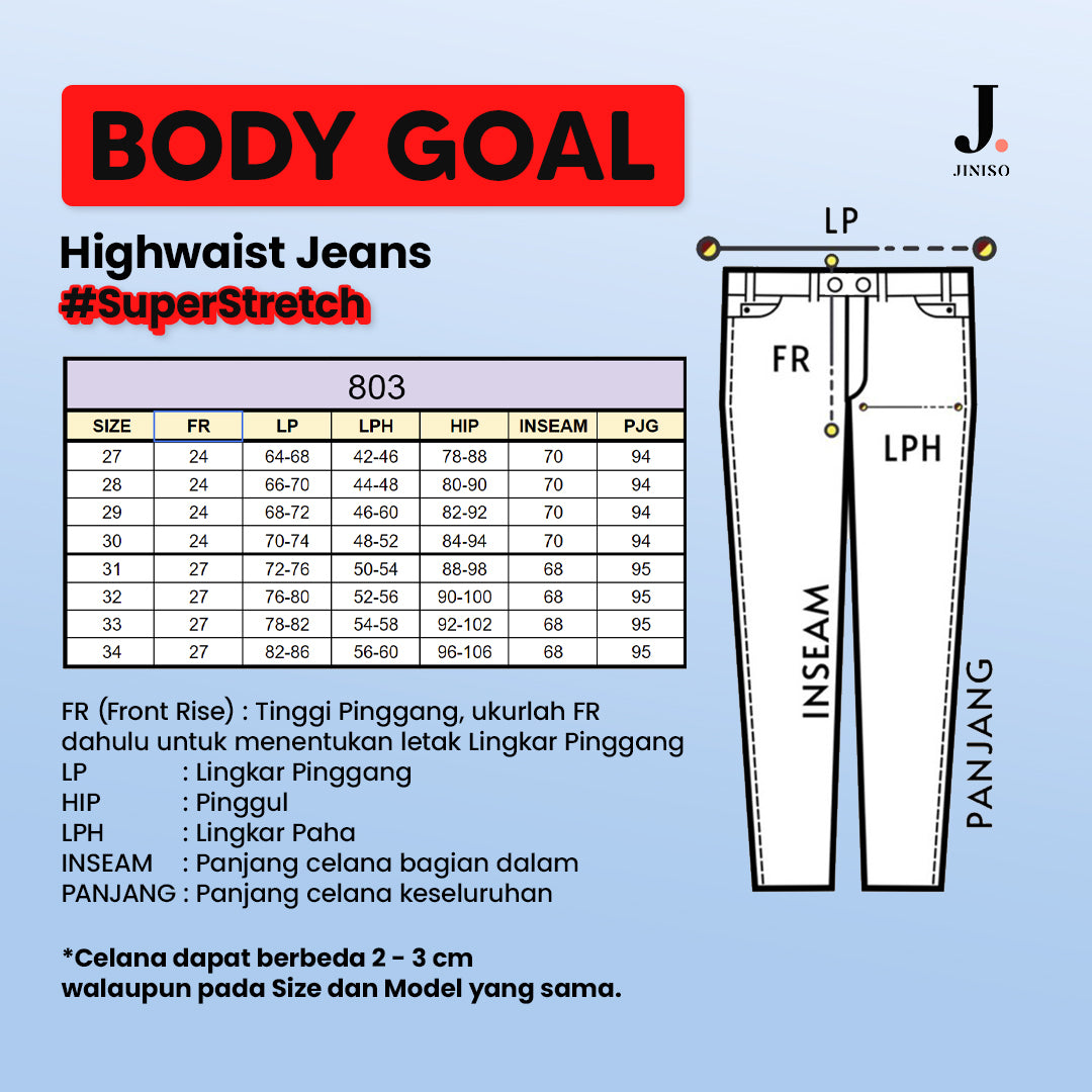 JINISO - Highwaist Jeans 803 BODY GOAL