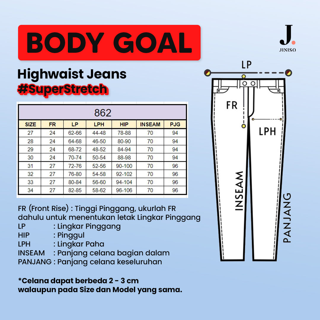 JINISO - Highwaist Jeans 862 BODY GOAL