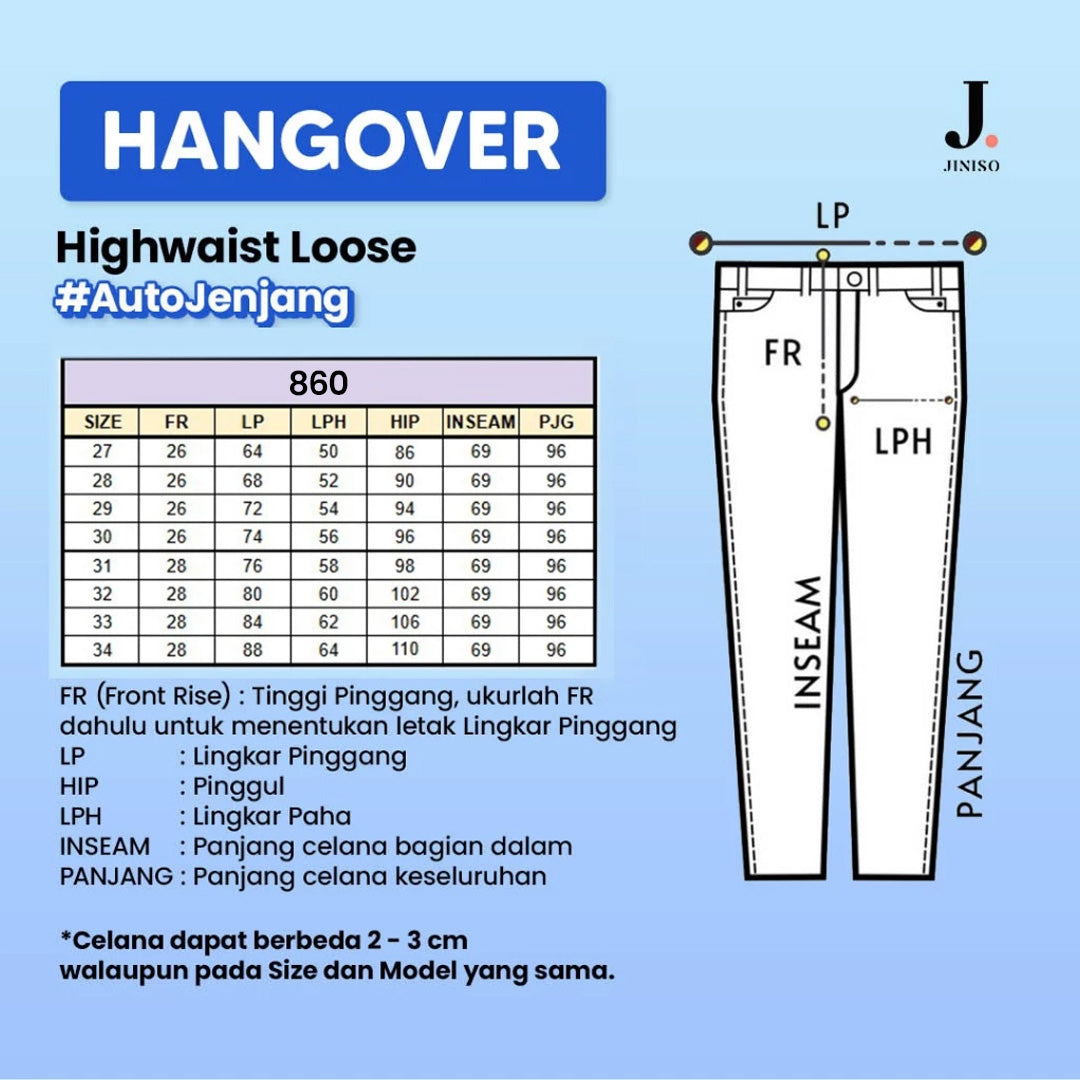 JINISO - Highwaist Loose Jeans 860 HANGOVER
