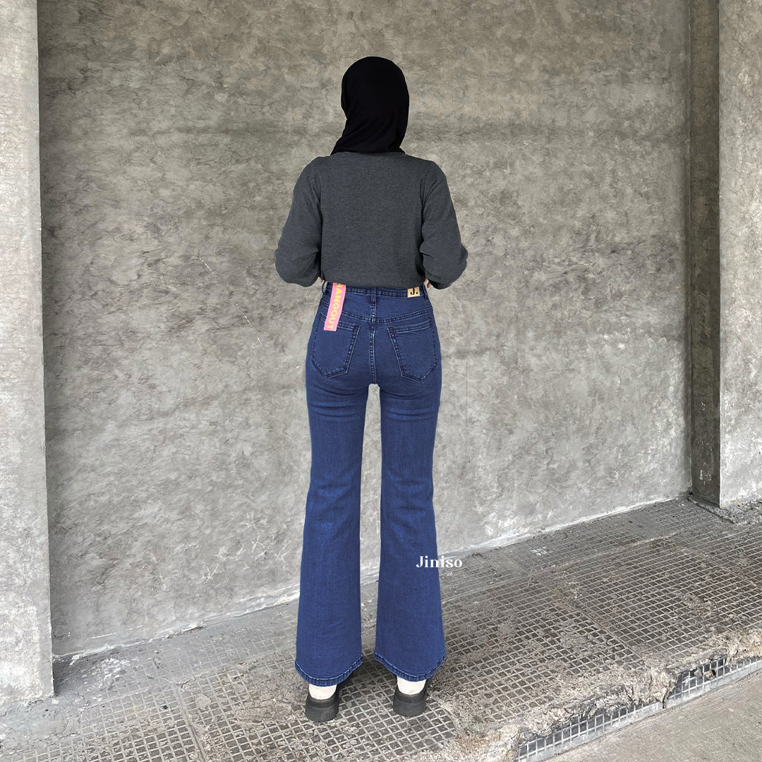 JINISO - Highwaist Stretch Cutbray Jeans 520 HANGOUT
