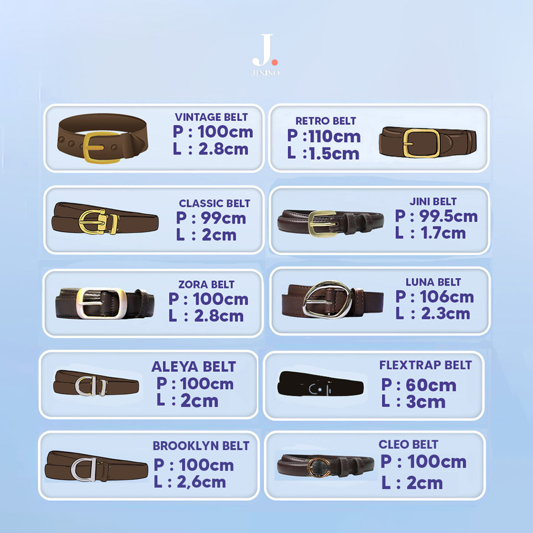 JINISO - Ikat Pinggang Belt Jeans Unisex