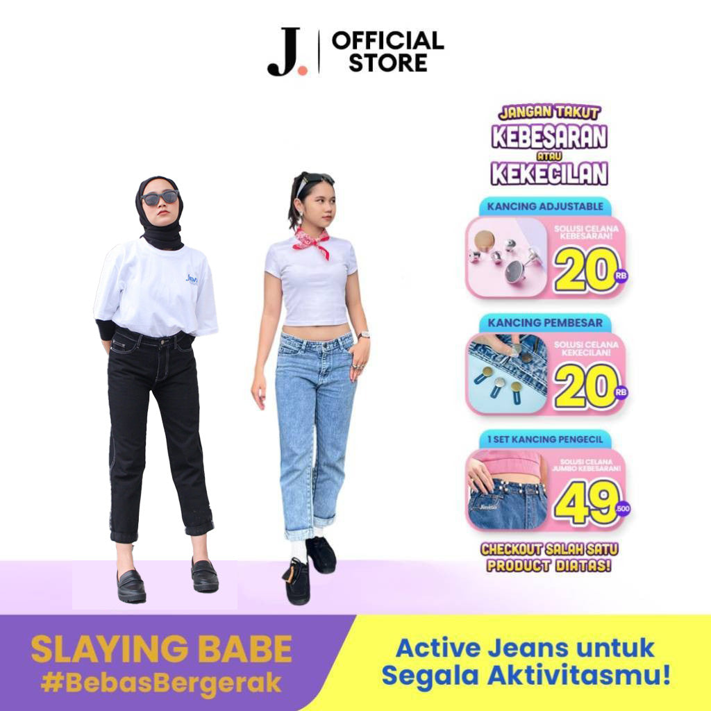 JINISO - HW Boyfriend Jeans 020 Black Acid SLAYING BABE