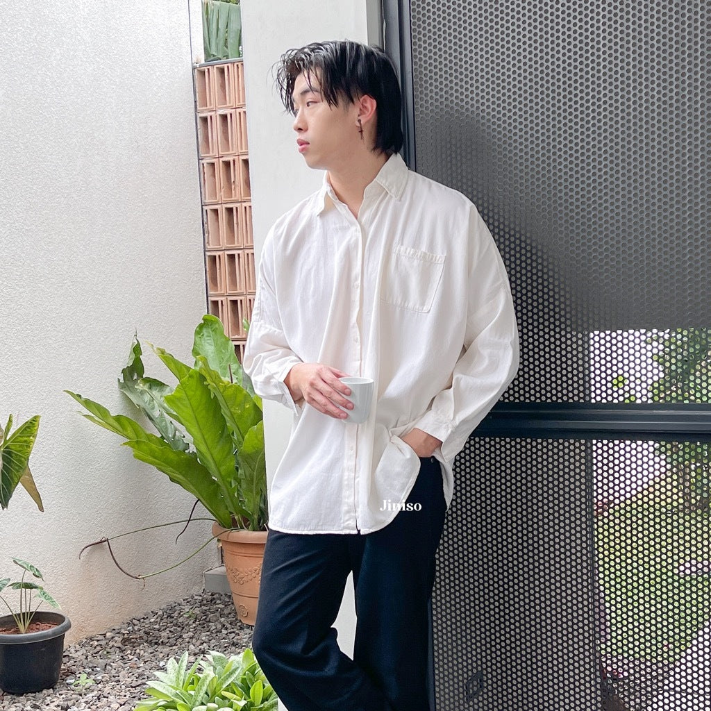 JINISO - Denim Shirt Kemeja Oversize HYPER ACTIVE