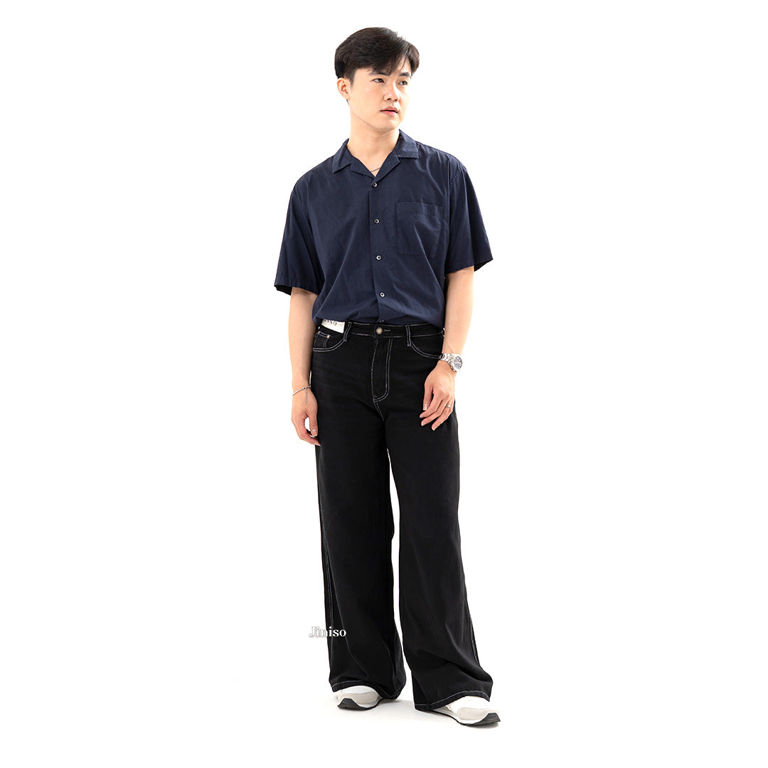 JINISO Oversize Baggy Loose Jeans Pria 675