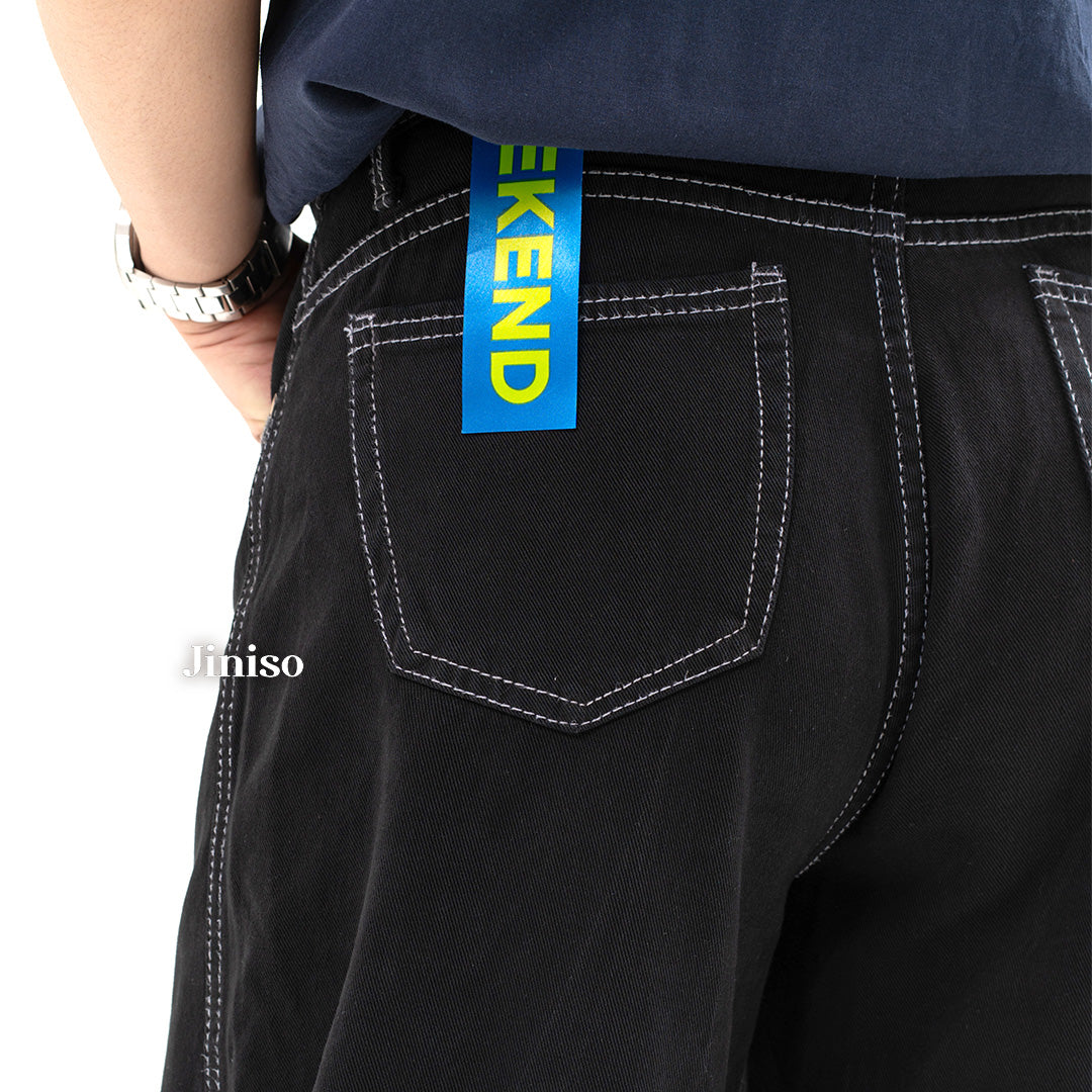 JINISO Oversize Baggy Loose Jeans Pria 675