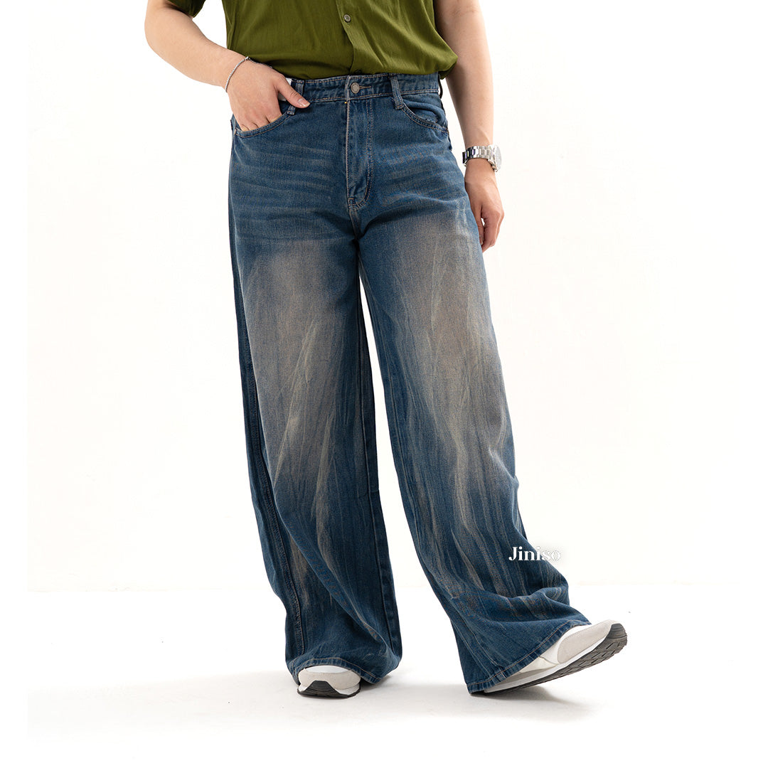 JINISO Oversize Baggy Loose Jeans Pria 750