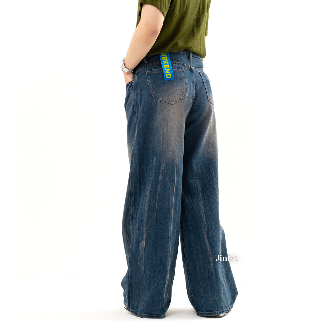JINISO Oversize Baggy Loose Jeans Pria 750