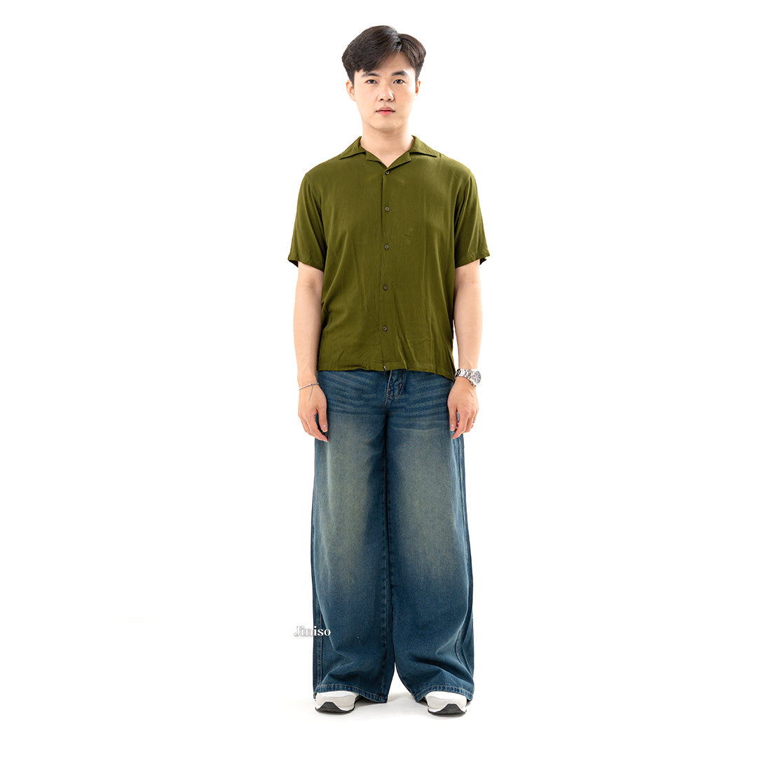 JINISO Oversize Baggy Loose Jeans Pria 758