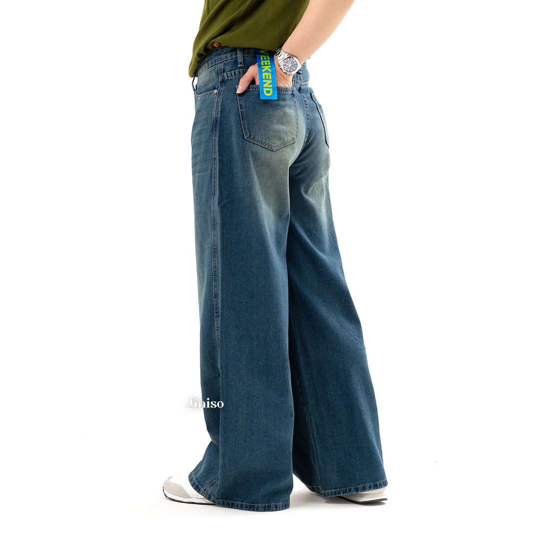 JINISO Oversize Baggy Loose Jeans Pria 758