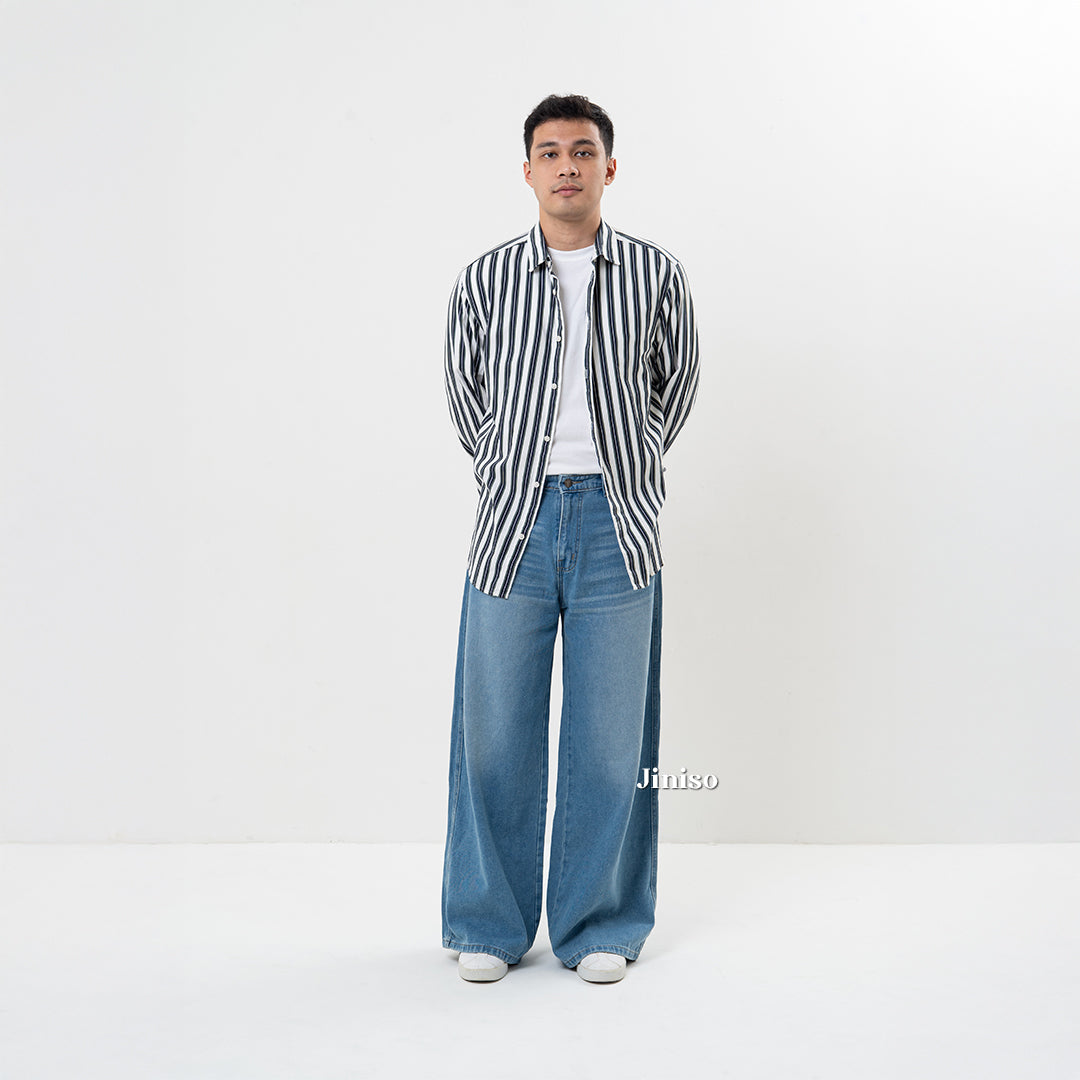 JINISO Oversize Baggy Loose Jeans Pria 772