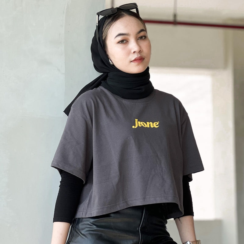 JINISO Crop Top JIONE Classic Oversize T-Shirt | Kaos