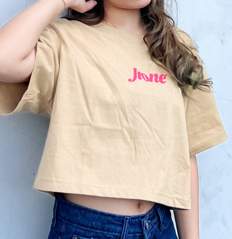 JINISO Crop Top JIONE Classic Oversize T-Shirt | Kaos