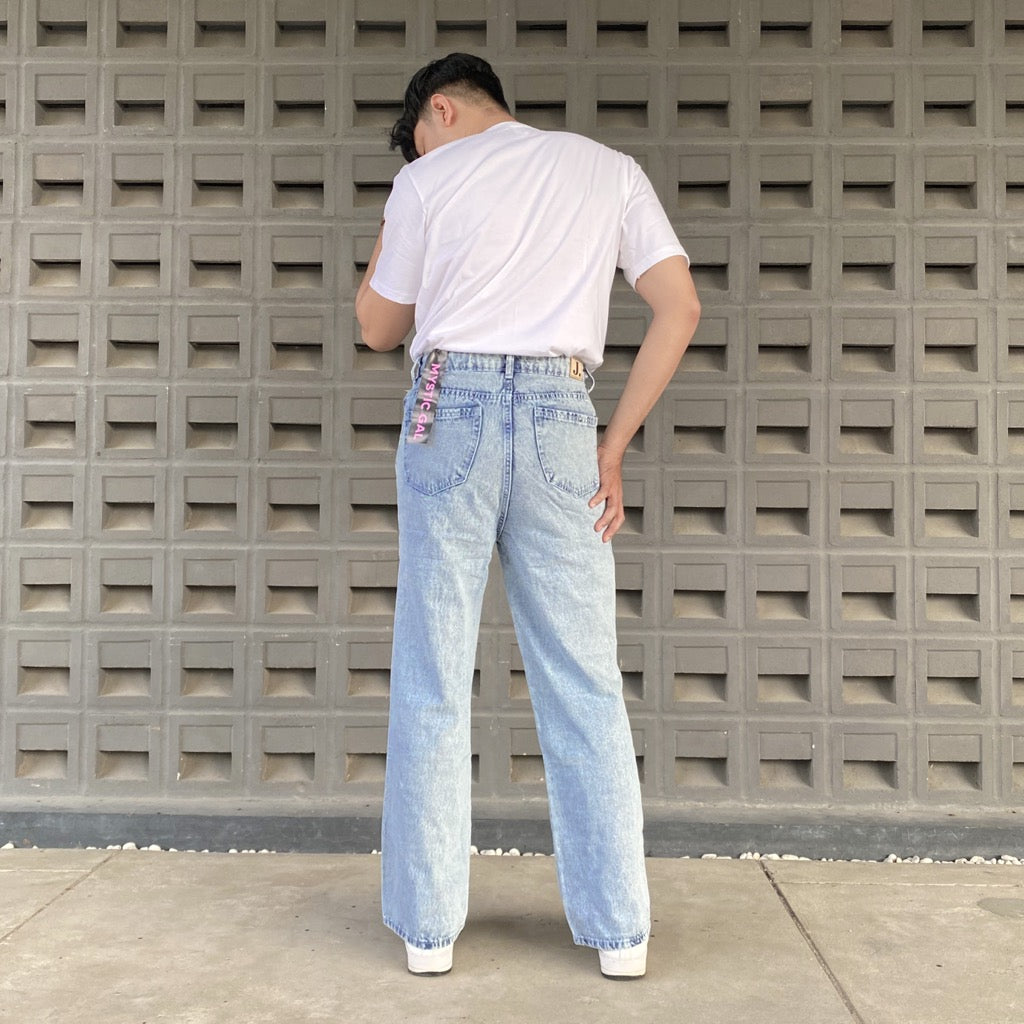 JINISO Loose Denim Jeans Pria Ripped 844