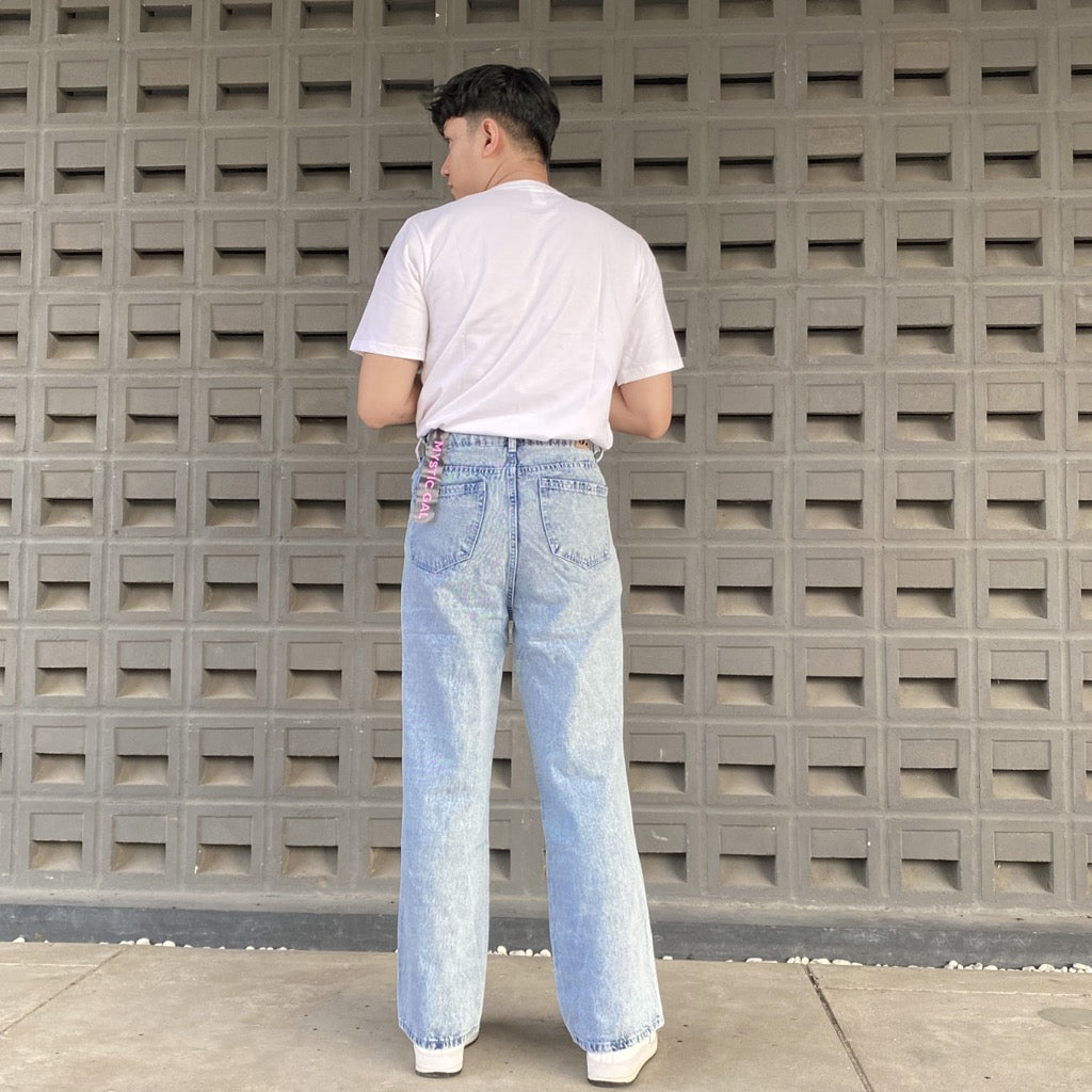 JINISO Loose Denim Jeans Pria Ripped 844