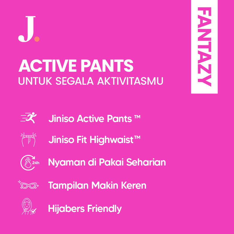 JINISO - Relax Highwaist Premium Pants Celana Panjang Wanita 332 FANTAZY
